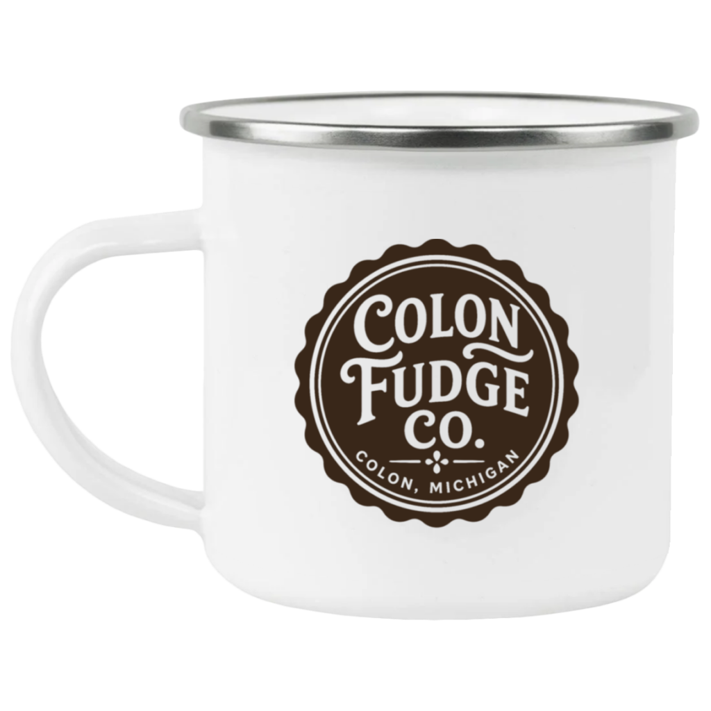 Colon Fudge Enamel Camping Mug